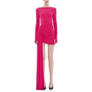 Misha Womens  The 'Sari' Long Sleeve Stocking Mini, Pink